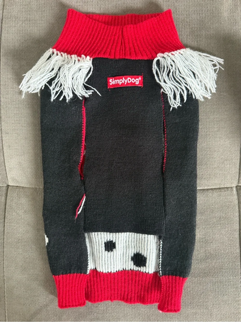 Holiday Dog Bundle - 2 Sweaters, Fleece, and Necklace, Size Small